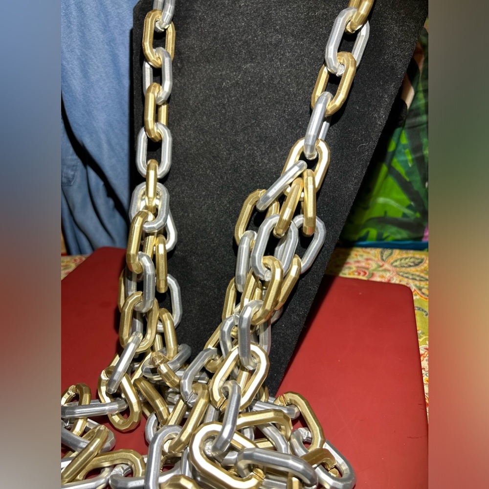 Sassy Jones 'Zaria' Luxe Necklace - gold and silver (NWOT & Never Worn)